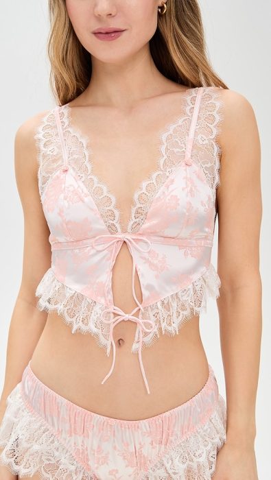 For Love & Lemons Audrey Jacquard Top