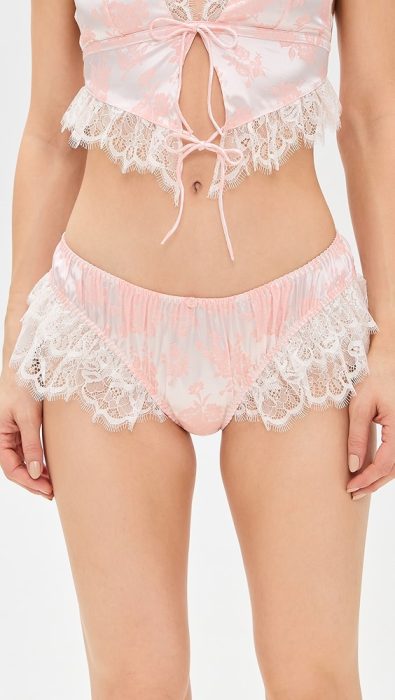 For Love & Lemons Audrey Jacquard Shorts