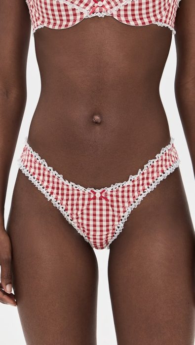For Love & Lemons Scotch Bonnet Gingham Panties