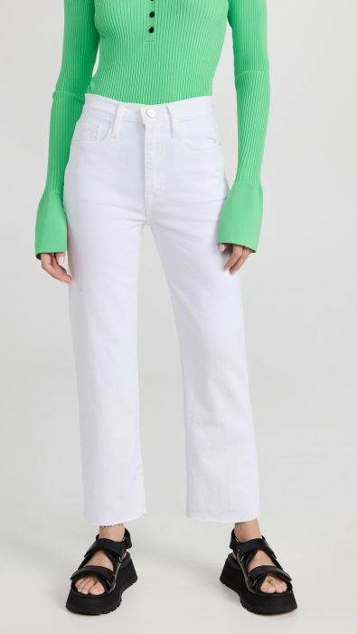 FRAME Le Jane Crop Raw After Jeans