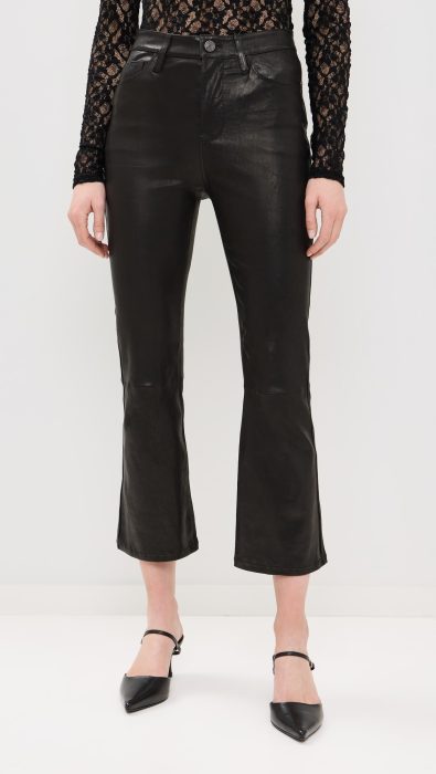 FRAME Le Crop Mini Boot Leather Pants
