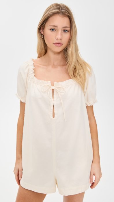 Free People Daisy Denim Babydoll Romper