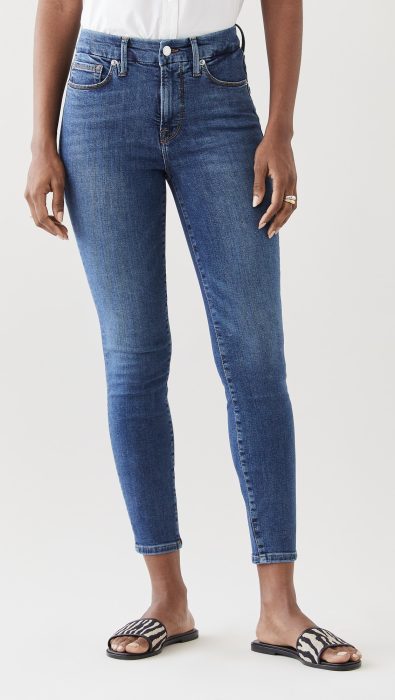 Good American Good Legs Crop Extreme V Jeans