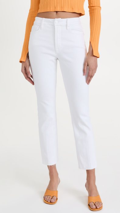 Good American Good Straight Raw Hem Jeans