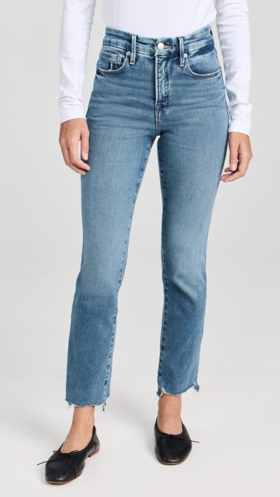 Good American Good Legs Straight Jeans