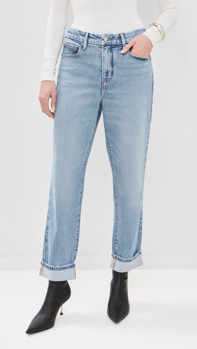 Good American The Weekender Cuffed Jeans