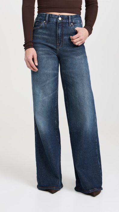 Good American Good Palazzo Petite Jeans