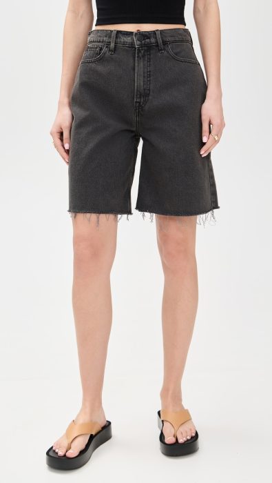 Good American Good Extreme Barrel Shorts