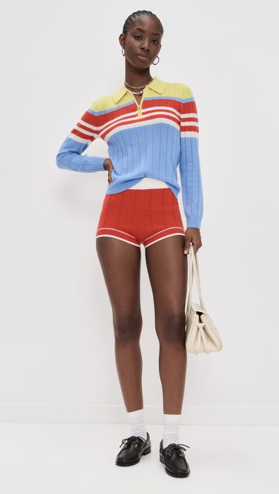 Guest in Residence Racer Cashmere Shorts