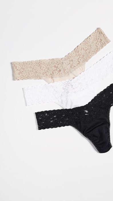 Hanky Panky Low Rise Cotton Thong 3 Pack