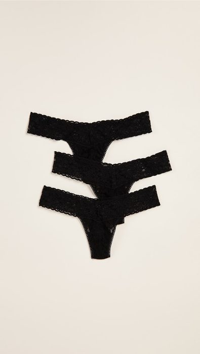 Hanky Panky 3 Pack Signature Lace Low Rise Thong