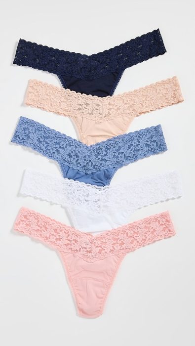 Hanky Panky Cotton Low Rise 5 Pack Thong