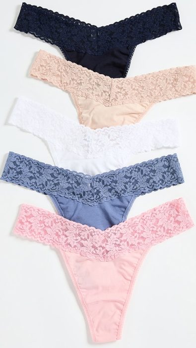 Hanky Panky Cotton Orig Rise 5 Pack Thong