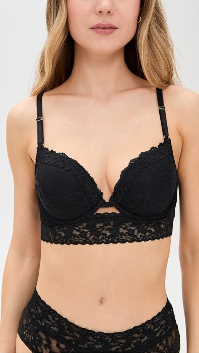 Hanky Panky Sig Lace Plunge Push Up Bra