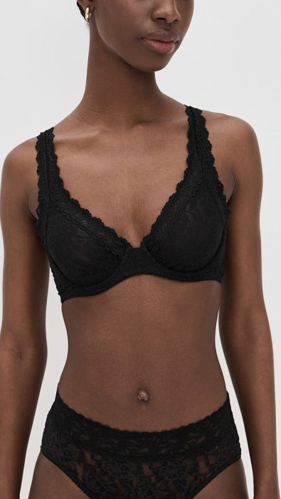 Hanky Panky High Apex Unlined Signature Lace Bra