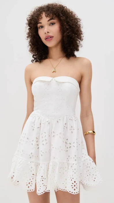 Hemant and Nandita Strapless Mini Dress