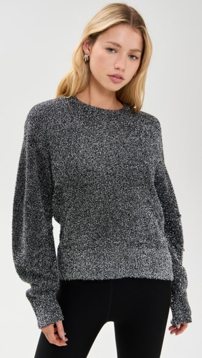 Helmut Lang Apex Crew Metallic Pullover