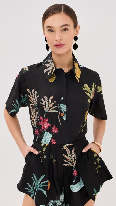 Isla & White Sol Top