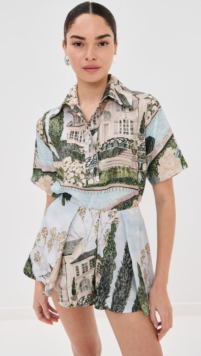 Isla & White Sol Top