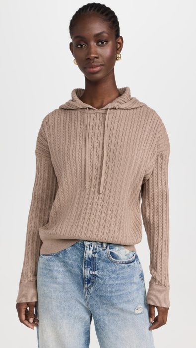 SIMKHAI Cable Hoodie