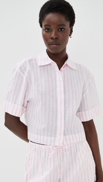 SIMKHAI Ryett Cropped Shirt