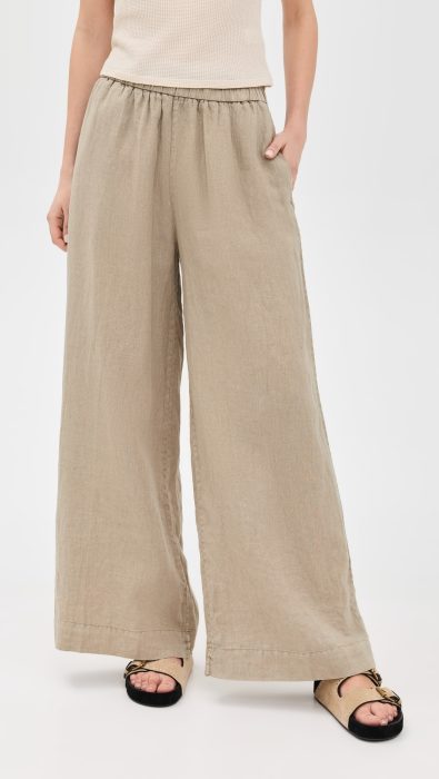 James Perse Lightweight Linen Culotte Pants