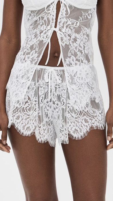 Kat the Label Emerson Ivory Shorts