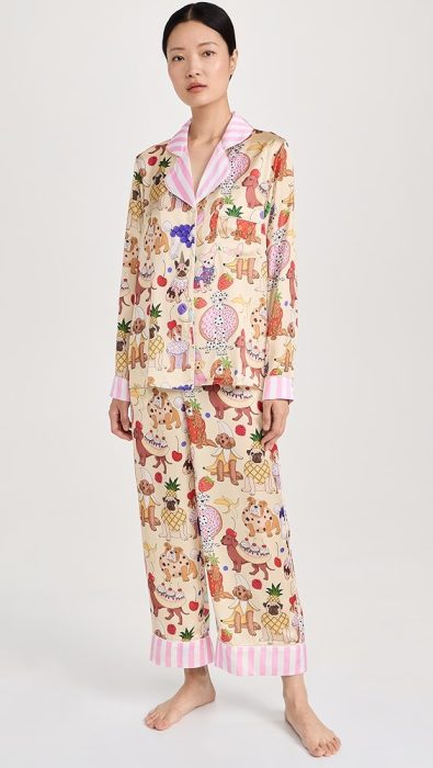 Karen Mabon Dog Desserts Long Sleeve PJ Set