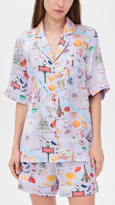 Karen Mabon City of Love Classic Short Pajama Set