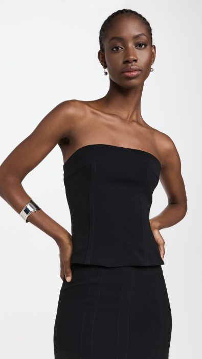 La Ligne Strapless Zip-Back Top