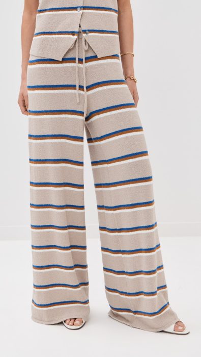 LE BOP Striped Wide Leg Pants