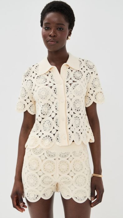 LE BOP Crochet Polo