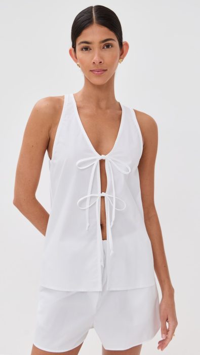 LE BOP Minnie Tie Front Top