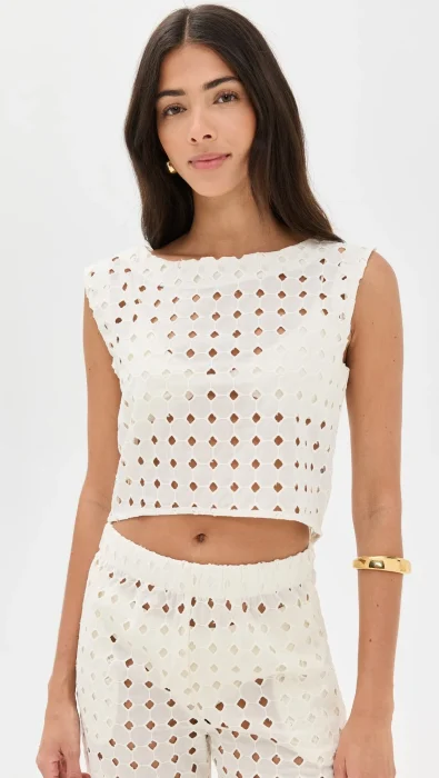 LE BOP Eyelet Odette Top