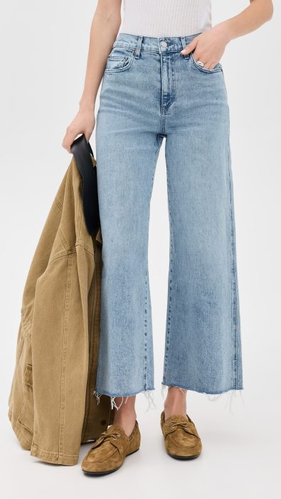LE JEAN Juliette Wideleg Ankle Jeans