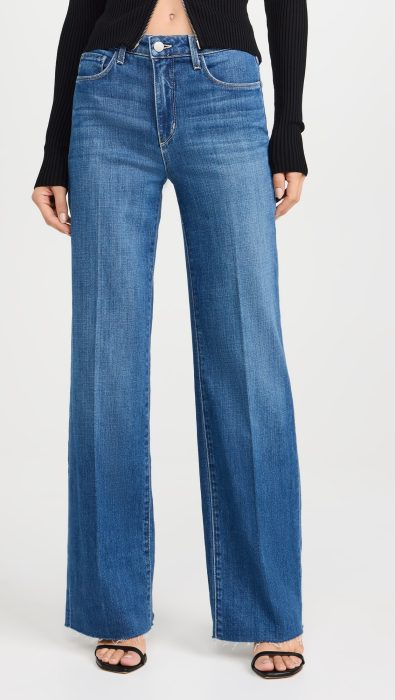 L'AGENCE Scottie High Rise Wide Leg Jeans
