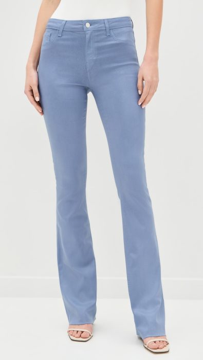 L'AGENCE Ruth High Rise Straight Raw Hem Jeans