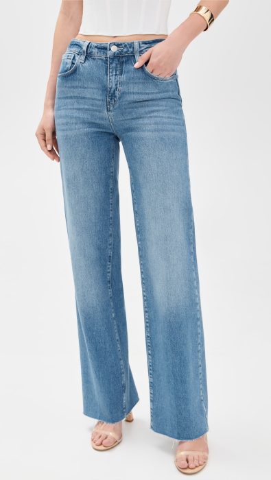 L'AGENCE Scottie High Rise Wide Leg Jeans