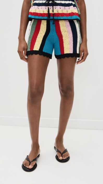 Lingua Franca Marathi Knit Shorts