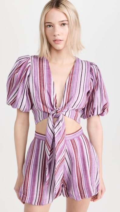 Lisa Marie Fernandez Pouf Tie Blouse