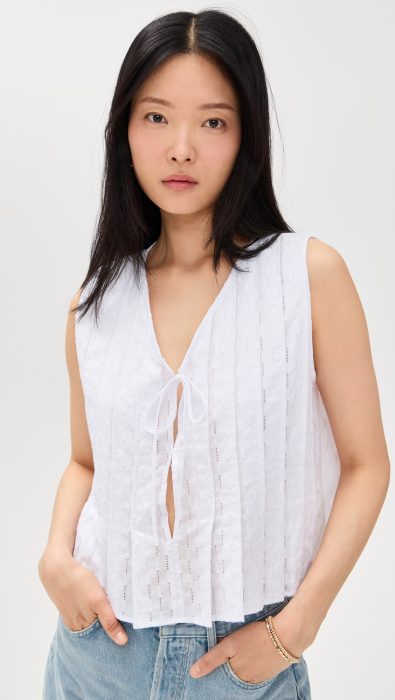LNA Kala Eyelet Top