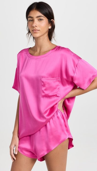Lunya Washable Silk Tee Set