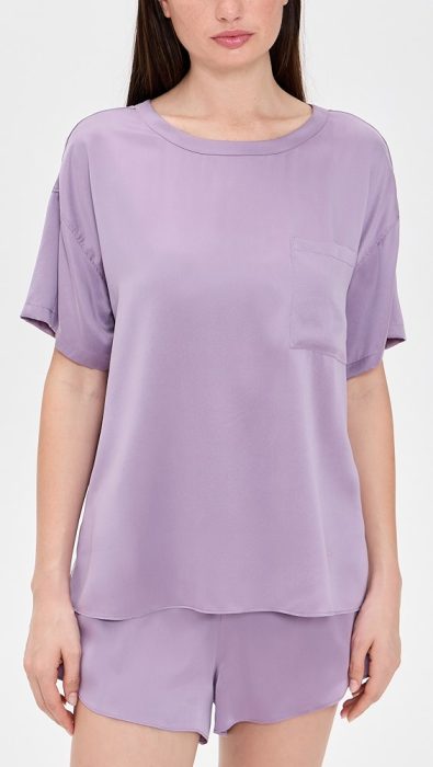 Lunya Washable Silk Tee Short Set