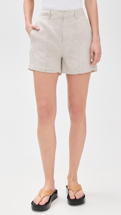 Madewell Pintucked Shorts in 100% Linen