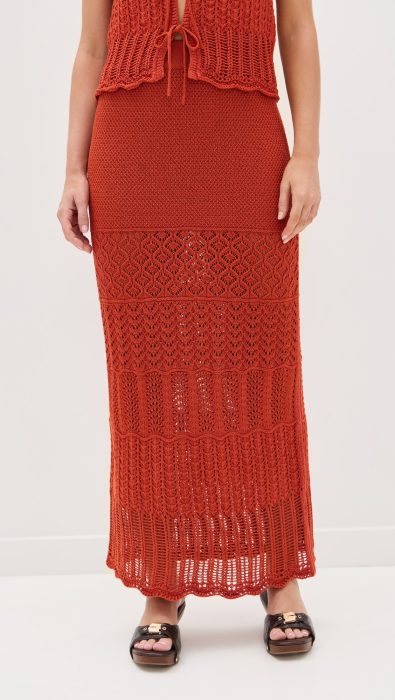 Madewell Pointelle-Stitch Maxi Skirt