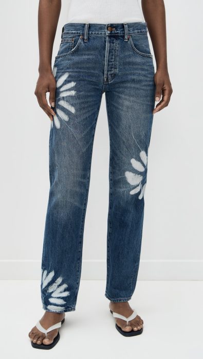 Madewell Dean Easy Straight Jeans In Shibori Wash