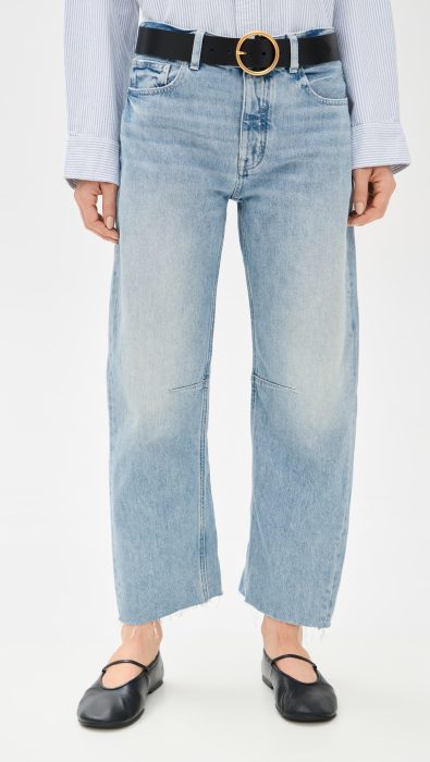 Madewell The Darted Barrel-Leg Jeans