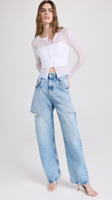 Maison Margiela Denim Jeans with Slash Details