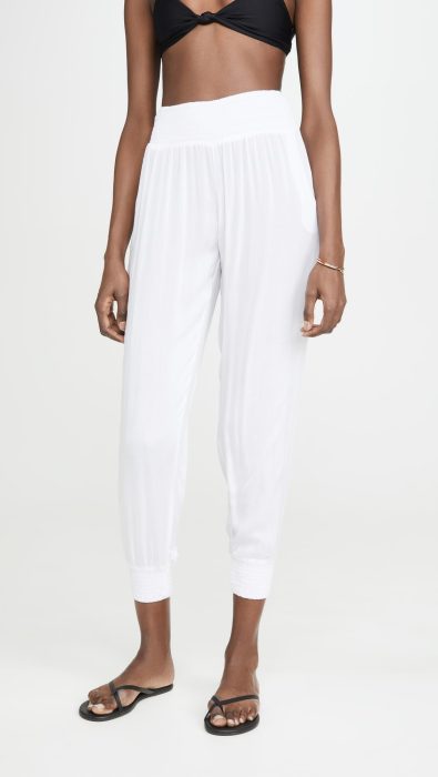 MIKOH Kahuku Ruched Waist Pants