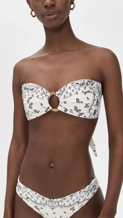 Montce Ivy Bandana Tori Ties Bandeau Bikini Top